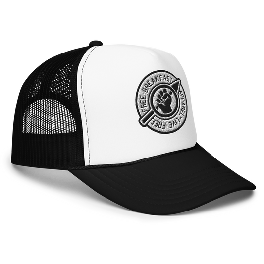 LIVE FREE Foam Trucker in Black/White