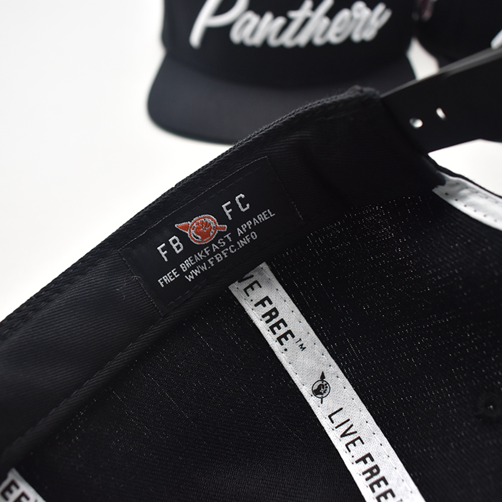 The Black Panthers Snapback - Black Rally Edition - Free Breakfast Apparel