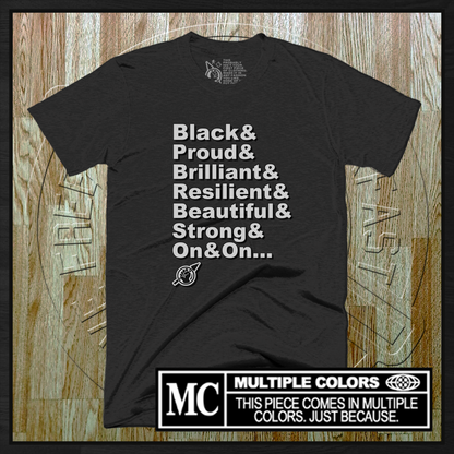 Camiseta "Diga em voz alta (Sou negro e tenho orgulho)"