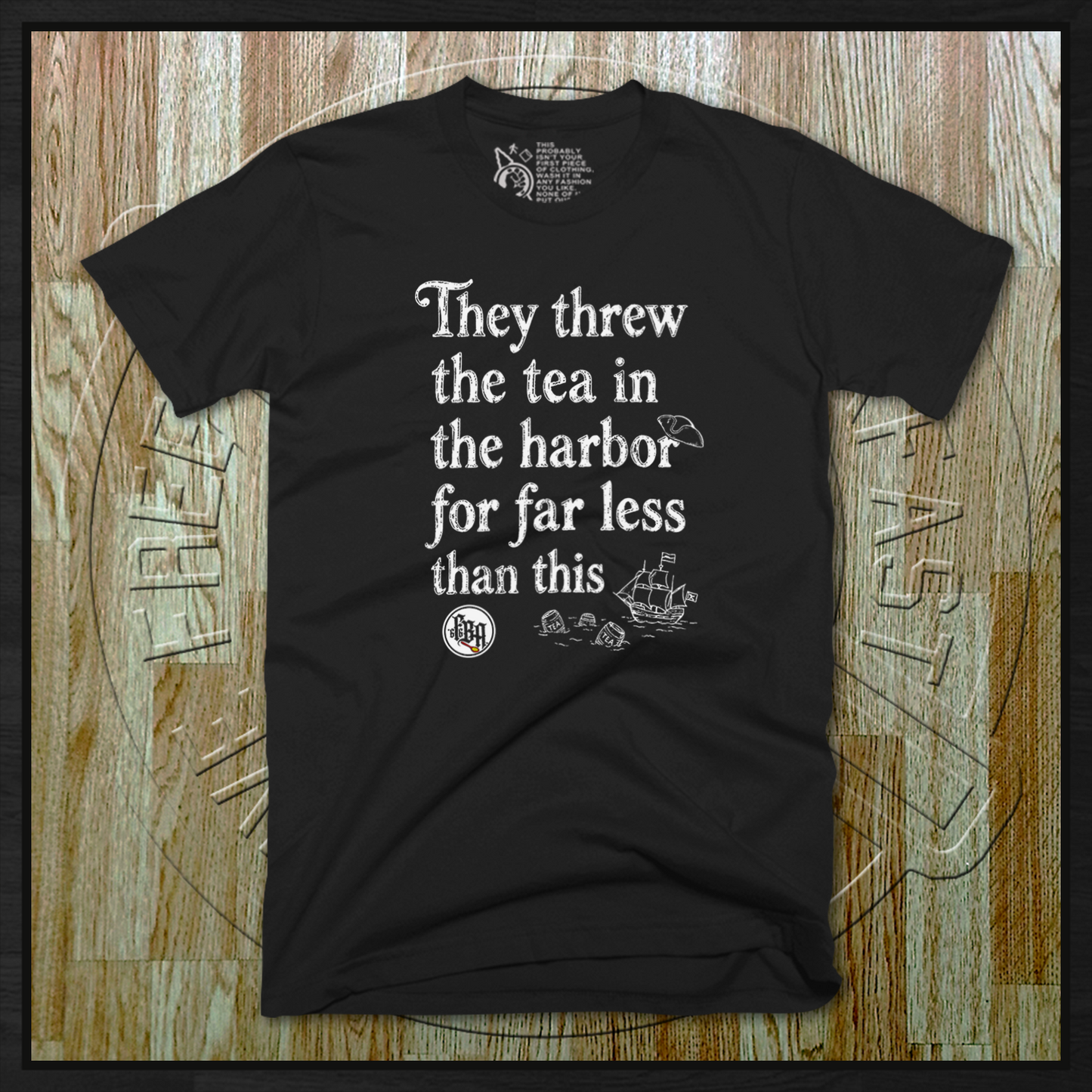 Boston Tea-Shirt in JetBlack