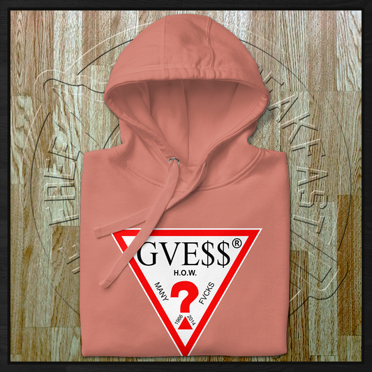 Zero Fvcks Hoodie in DustyRose