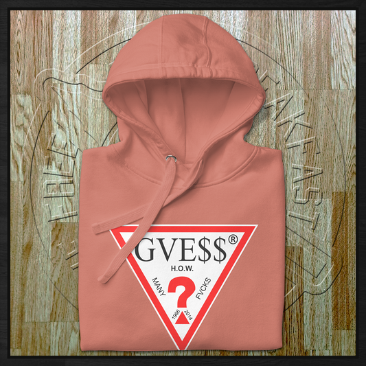 Zero Fvcks Hoodie in DustyRose