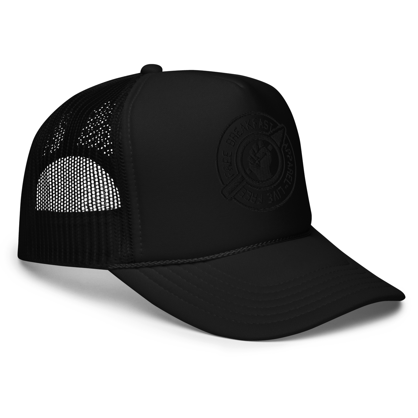 LIVE FREE Foam Trucker in JetBlack