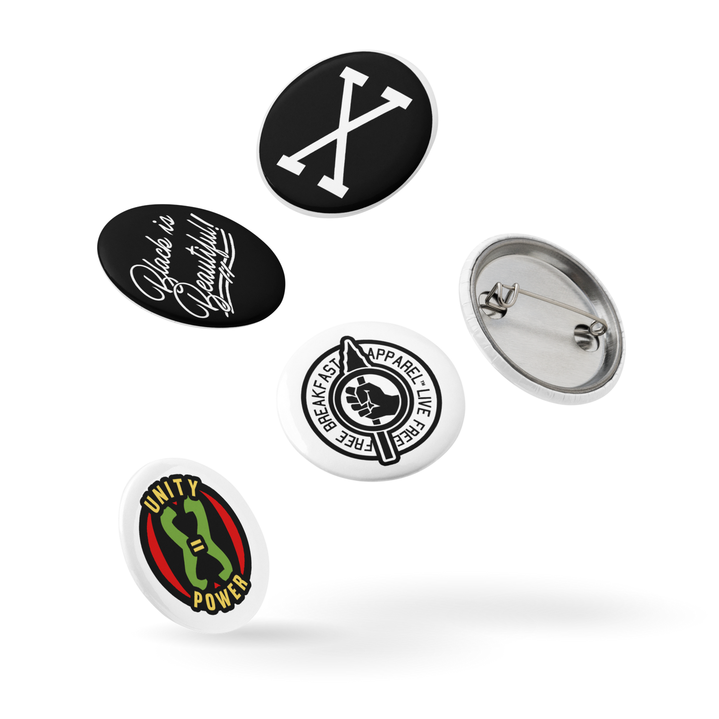 Conjunto de botões de café da manhã grátis