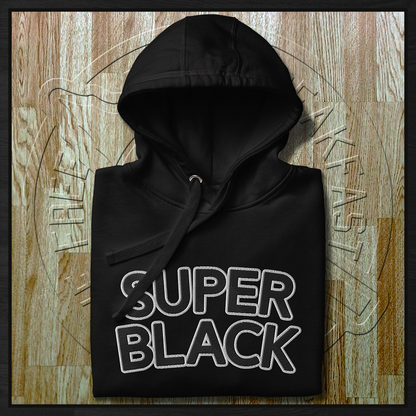 Super Black MMXXV Embroidered Hoodie