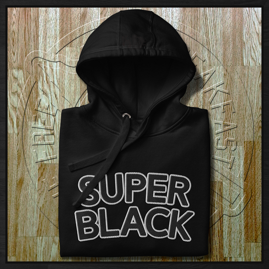 Super Black MMXXV Embroidered Hoodie