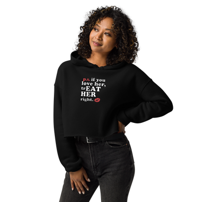 TrEat Her Right Ladies Crop Hoodie