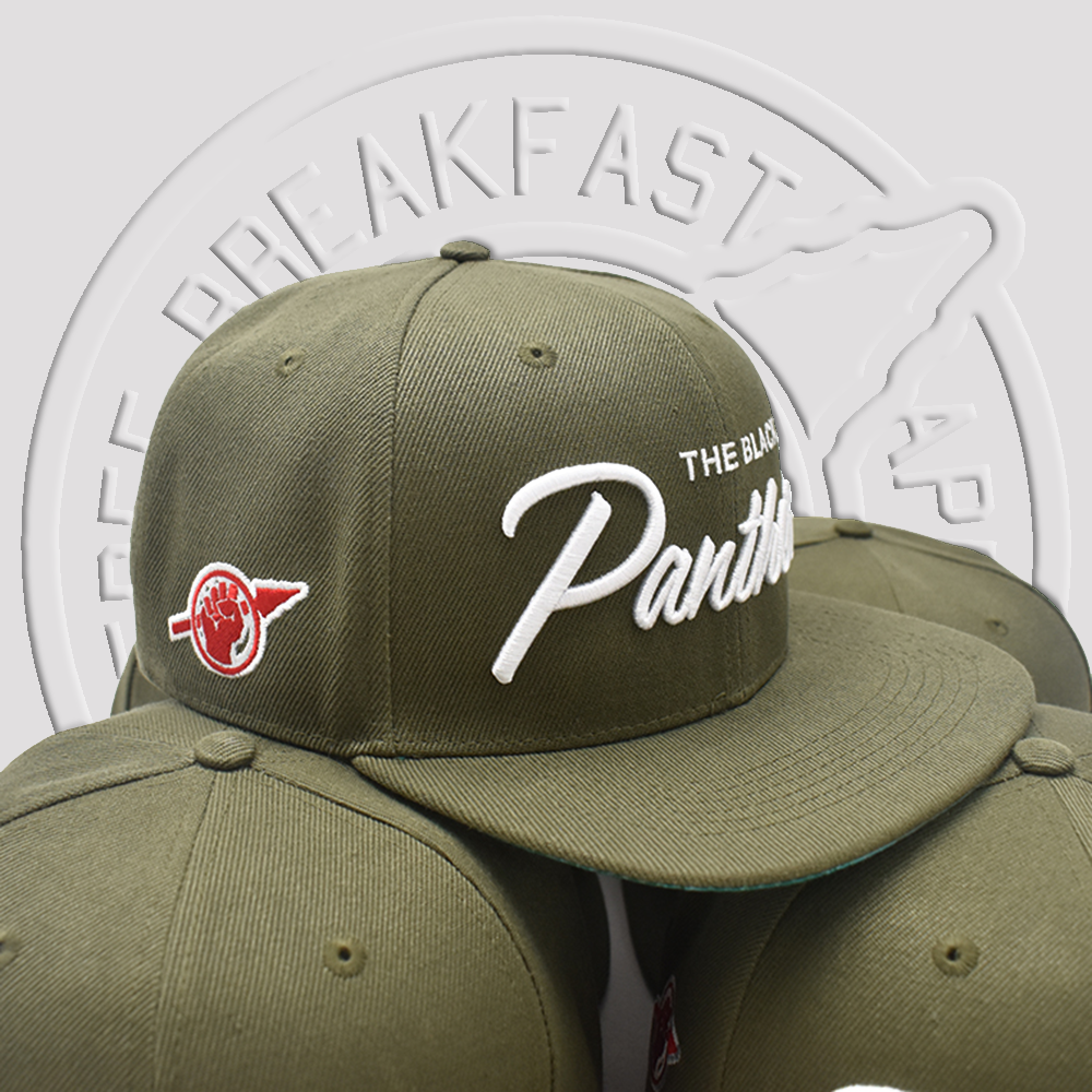 The Black Panthers Snapback - Green Rally Edition - Free Breakfast Apparel