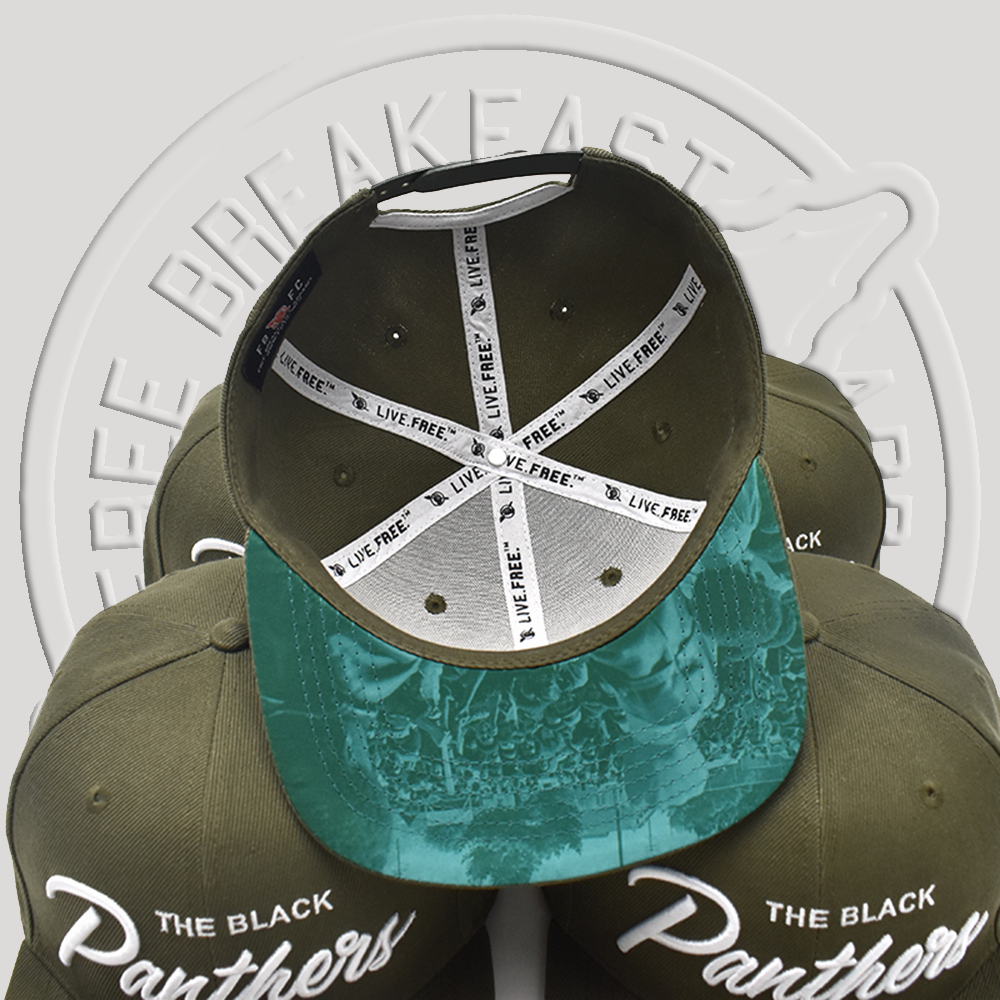 The Black Panthers Snapback - Green Rally Edition - Free Breakfast Apparel