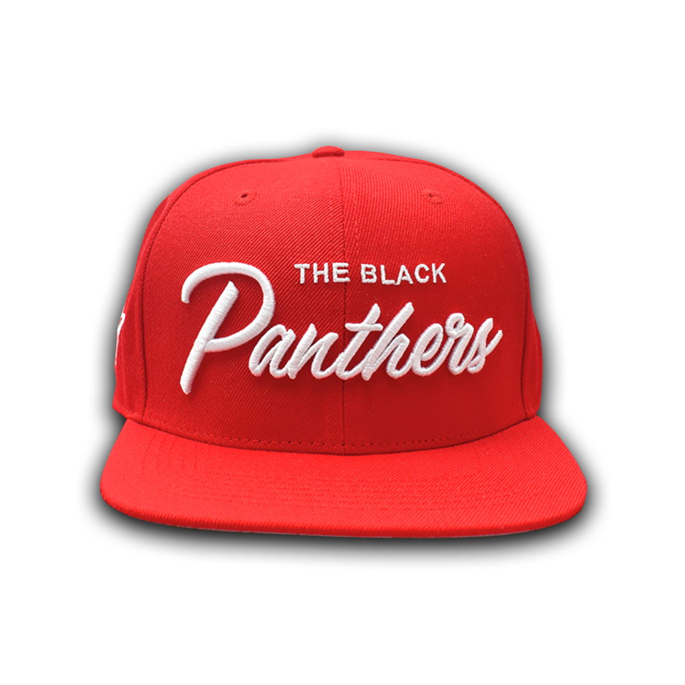 The Black Panthers Snapback - Red Rally Edition - Free Breakfast Apparel